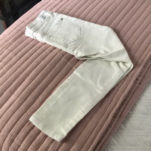 7 for All Mankind White Skinny Jeans